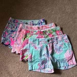 4 pairs of Lily Pulitzer shorts